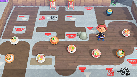 画像ギャラリー No.007のサムネイル画像 / 博多 一風堂,「あつまれ どうぶつの森」内の島“いっぷう島”のラーメンマップとフォトスポットを更新