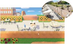 画像ギャラリー No.002のサムネイル画像 / 「あつまれどうぶつの森」で校舎の一部を再現した島やマイデザインを阪南大学と阪南大学高校が公開