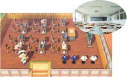 画像ギャラリー No.004のサムネイル画像 / 「あつまれどうぶつの森」で校舎の一部を再現した島やマイデザインを阪南大学と阪南大学高校が公開