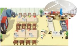 画像ギャラリー No.005のサムネイル画像 / 「あつまれどうぶつの森」で校舎の一部を再現した島やマイデザインを阪南大学と阪南大学高校が公開