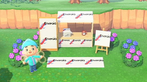 画像ギャラリー No.006のサムネイル画像 / 中国電力が「あつまれ どうぶつの森」にて“カーボンニュートラル”をモチーフにしたマイデザインを配信