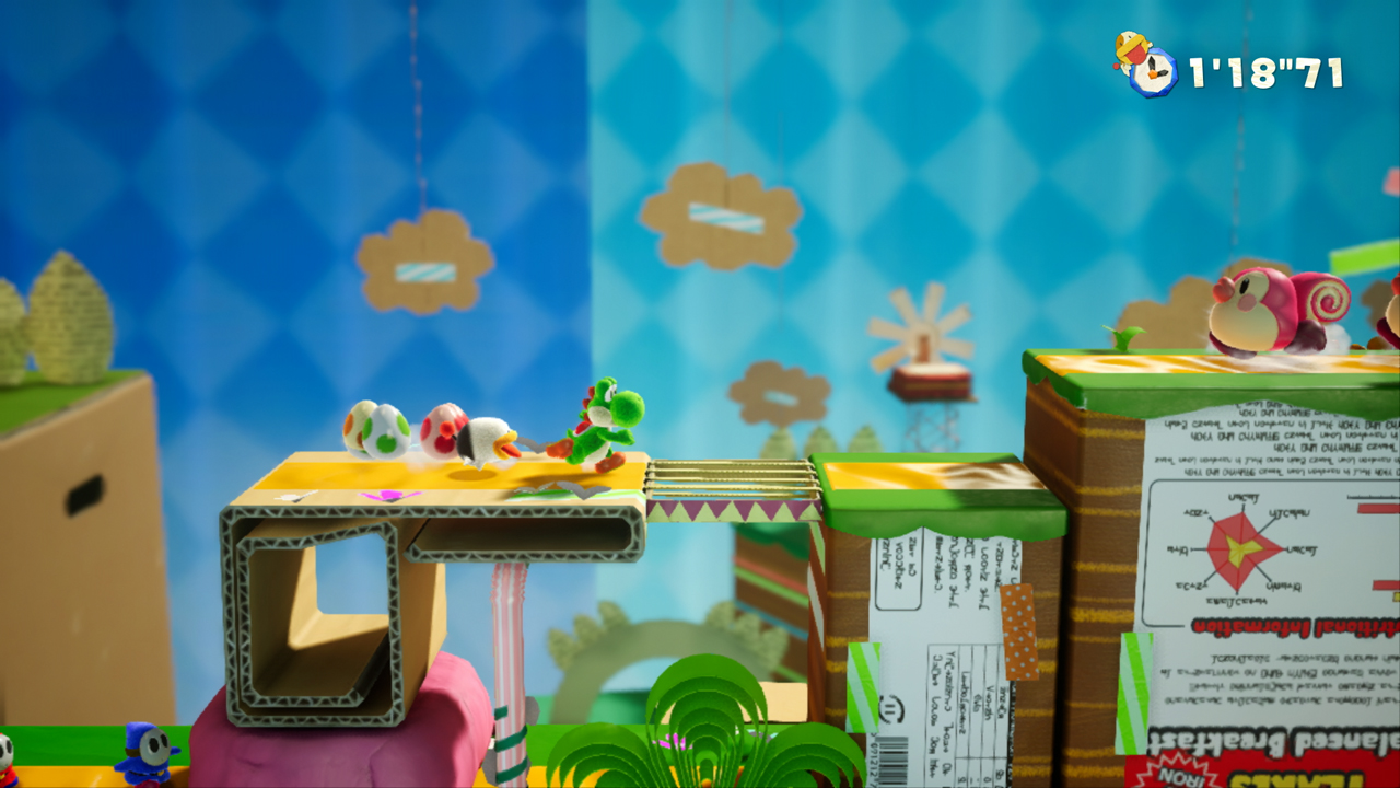 画像集 010 ヨッシーが しかけ 満載な工作の世界で大冒険 Switch ヨッシー