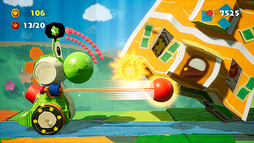 画像ギャラリー No.004のサムネイル画像 / ヨッシーが“しかけ”満載な工作の世界で大冒険。Switch「ヨッシークラフトワールド」のテレビCM映像が公開