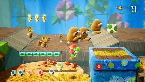 画像ギャラリー No.011のサムネイル画像 / ヨッシーが“しかけ”満載な工作の世界で大冒険。Switch「ヨッシークラフトワールド」のテレビCM映像が公開