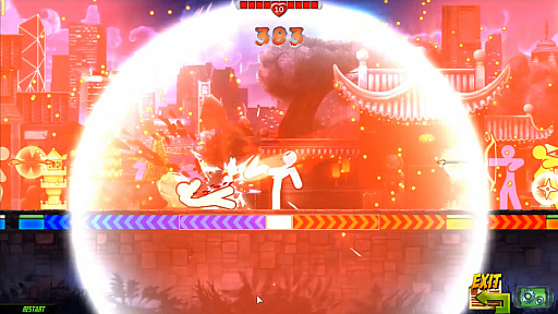 画像ギャラリー No.004のサムネイル画像 / 簡単操作の2Dカンフーアクション,「One Finger Death Punch 2」の最新トレイラー公開