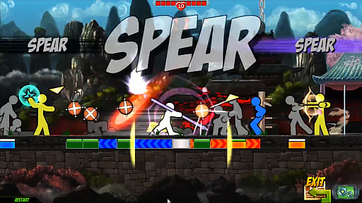 画像ギャラリー No.005のサムネイル画像 / 簡単操作の2Dカンフーアクション,「One Finger Death Punch 2」の最新トレイラー公開