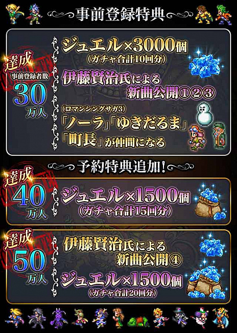 画像ギャラリー No.003のサムネイル画像 / 「ロマンシング サガ リ・ユニバース」,事前登録者数が50万人を突破