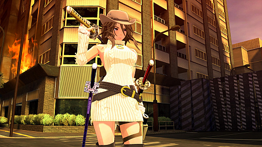 画像ギャラリー No.007のサムネイル画像 / 彩,咲,レイが新衣装をまとって大暴れする,「お姉チャンバラORIGIN」のDLC第2弾が本日配信開始