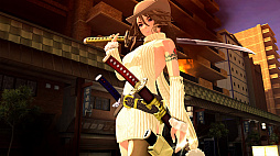 画像ギャラリー No.008のサムネイル画像 / 彩,咲,レイが新衣装をまとって大暴れする,「お姉チャンバラORIGIN」のDLC第2弾が本日配信開始