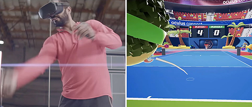 ꡼ No.005Υͥ / ηVR HMDOculus Quest׼µץ쥤㤷꡼ʤǤVRƥ˥Tennis Scrambleפʤ3ʤåƤ