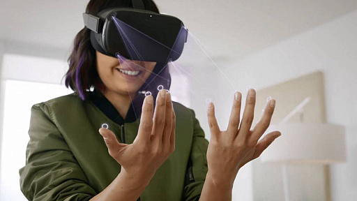 Oculus Quest」にハンドトラッキング機能実装。コントローラなし