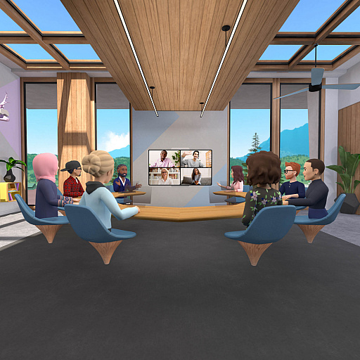 画像集 No.004のサムネイル画像 / Facebook，「Oculus Quest 2」を使ったバーチャル会議室“Horizon Workrooms”のβ版を公開