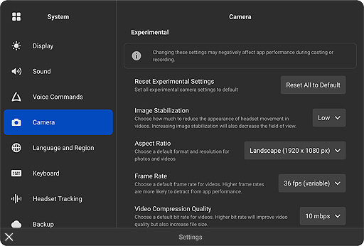 画像ギャラリー No.002のサムネイル画像 / 「Meta Quest」,v44ソフトウェアアップデートを順次配信。高度なカメラ設定やアプリアンロック機能の更新版などが利用可能に