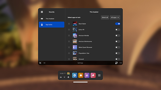 画像ギャラリー No.003のサムネイル画像 / 「Meta Quest」,v44ソフトウェアアップデートを順次配信。高度なカメラ設定やアプリアンロック機能の更新版などが利用可能に