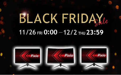 画像ギャラリー No.001のサムネイル画像 / Pixioのゲーマー向けディスプレイがAmazonブラックフライデーで割安に