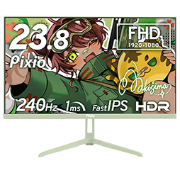 画像ギャラリー No.007のサムネイル画像 / 人気VTuber 8人をイメージした8色カラバリの240Hz表示対応23.8型液晶ディスプレイがPixioから発売に