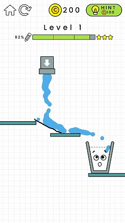 画像ギャラリー No.003のサムネイル画像 / 想像力を駆使して水をコップまで導こう。パズルゲーム「Happy Glass」を紹介する「(ほぼ)日刊スマホゲーム通信」第1835回