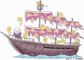 画像ギャラリー No.005のサムネイル画像 / 「ゆるゲゲ」,新キャラクター「クリスマスおやじイブ」と「ヨット坊主」が登場