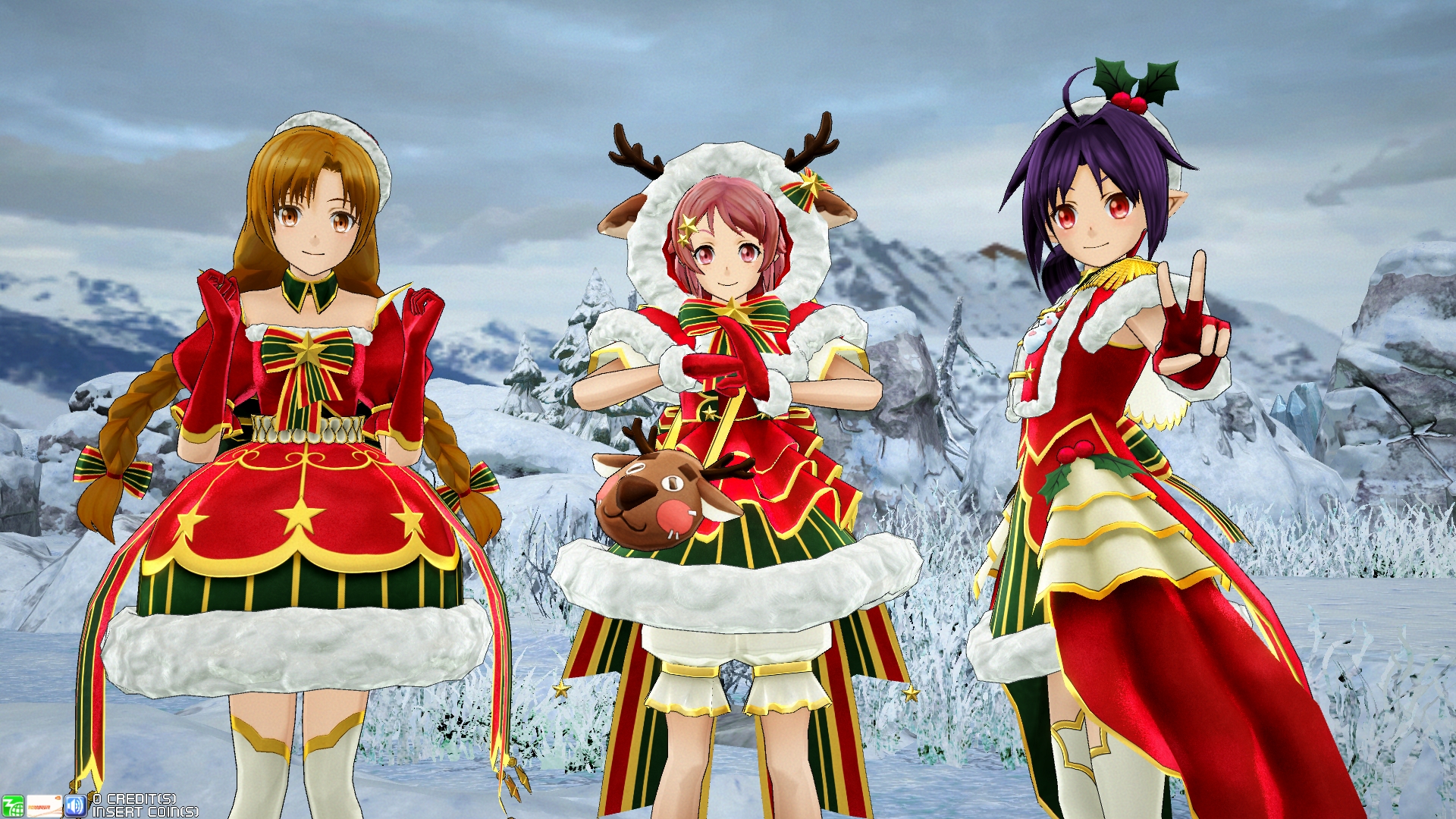 画像集 002 Sao アーケード ディープ エクスプローラー サンタ衣装のユウキ アスナ リズベットが登場 クリスマスシーズンのアップデート情報を公開