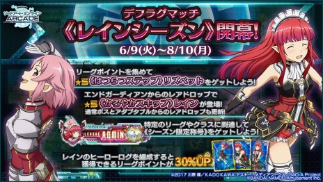 画像集no 001 Saoアーケード ディープ エクスプローラー の次期アップデートが6月9日に実装 新キャラクター レイン が参戦 画像集no 001 Saoアーケード ディープ エクスプローラー の次期アップデートが6月9日に実装 新キャラクター レイン が参戦