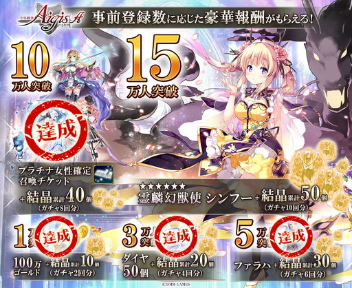 画像ギャラリー No.002のサムネイル画像 / Android版「千年戦争アイギスA」の事前登録数が10万を突破