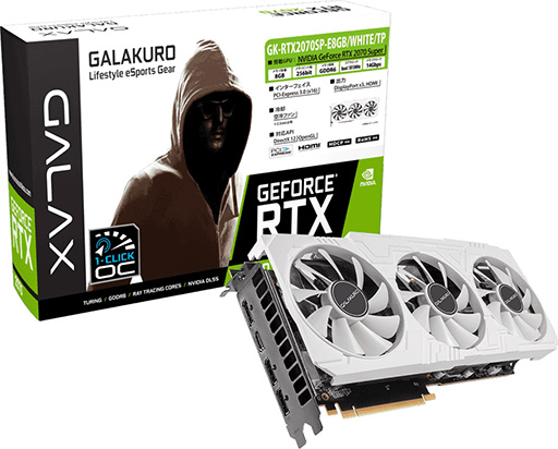 玄人志向Galax RTX 2070 white mini 8G Amazon.co.jp: 玄人志向