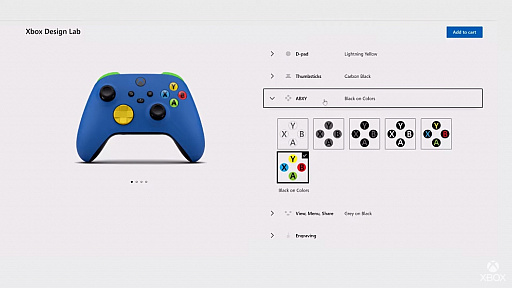 画像集#002のサムネイル/好きな色の組み合わせで「Xbox Wireless Controller」を作れる「Xbox Design Lab」がサービス再開。ただし発送は北米・西欧のみ
