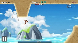 画像ギャラリー No.004のサムネイル画像 / 天井にロープを張り付かせて移動しよう。Android向けアクション「Rope Pull」を紹介する「(ほぼ)日刊スマホゲーム通信」第1853回