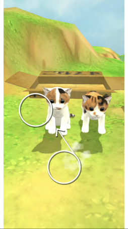 画像ギャラリー No.005のサムネイル画像 / 子猫のもち&きなを優しく導こう。スマホ向けアクション「もちきな」を紹介する「(ほぼ)日刊スマホゲーム通信」第1855回