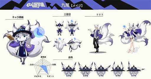 画像ギャラリー No.002のサムネイル画像 / 「非人類学園」,特別なヒーロー“九尾”の情報が公開。新ヒーロー“増長天”も参戦