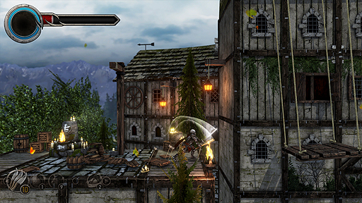 画像ギャラリー No.004のサムネイル画像 / 石の体にされた騎士が戦う,Switch向けダークファンタジーアクション「Castle of Heart」のあらかじめダウンロードが本日スタート