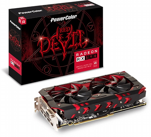 画像ギャラリー No.001のサムネイル画像 / Red DevilブランドのPowerColor製RX 590カードが発売。税込3万円弱