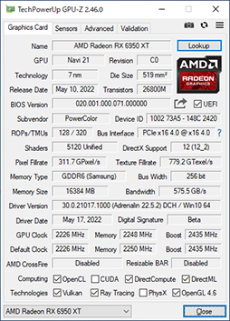 ꡼ No.003 | AMDǾ̤GPURadeon RX 6950 XTפϡGeForce RTX 3090廊Τ PowerColorΡRED DEVIL RX 6950 XTפǳǧƤߤ