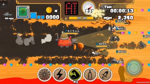 画像ギャラリー No.004のサムネイル画像 / スマホ向けレースゲーム「モグモグガンガン」,国内での配信がスタート