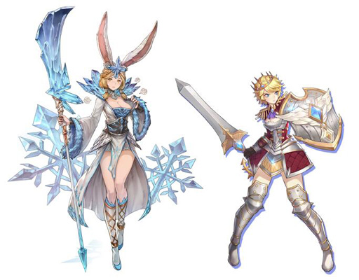 画像ギャラリー No.002のサムネイル画像 / 「エターナルスカーレット」,レアキャラ祭が開催。冬の巫女「シェリー」&火炎姫「アリサ」が登場