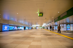 画像集#001のサムネイル/「アークナイツ」のジャック広告が新宿駅東西自由通路に展開。秋葉原駅の構内放送も開始