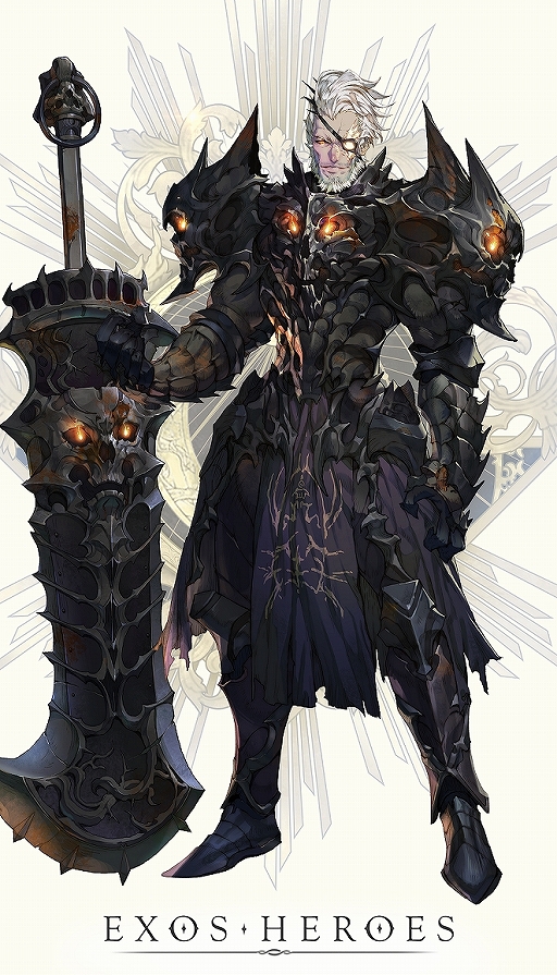 画像ギャラリー No.001のサムネイル画像 / 「EXOS HEROES」に新規英雄“黒血の大公 シュミッド”が登場。ゼスや契約チケットがもらえるTwitterキャンペーンも