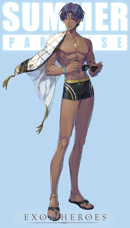 画像ギャラリー No.002のサムネイル画像 / 「EXOS HEROES」，新規フェイトコア“青い波の影_ガーロンド”＆専用武器“タイダルウェイブ”が登場