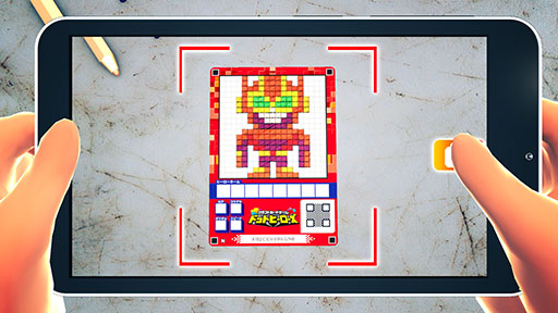 画像集 No.006のサムネイル画像 / カードに描いたドット絵のヒーローがアプリ内で立体化。「クラフトカードゲーム ドットヒーローズ」が2019年3月に発売