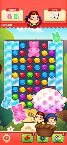 画像ギャラリー No.003のサムネイル画像 / マッチ3ゲーム「ミルキーマッチ:ペコちゃんパズルゲーム」が2018年内に配信。事前登録受付を開始