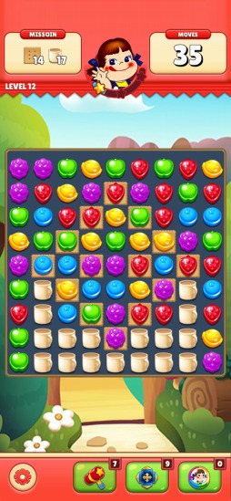 画像ギャラリー No.007のサムネイル画像 / マッチ3ゲーム「ミルキーマッチ:ペコちゃんパズルゲーム」が2018年内に配信。事前登録受付を開始