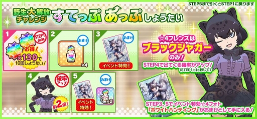 画像ギャラリー No.005のサムネイル画像 / 「けものフレンズ3」ブラックジャガーの野生解放5段階目が解禁される新イベント開催