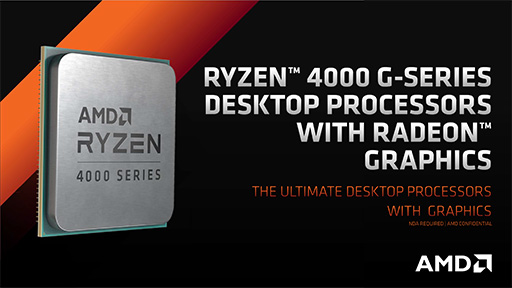 画像集#006のサムネイル/AMD，デスクトップPC向けAPU「Ryzen 4000 G」＆「Ryzen PRO 4000」を発表。PROの3製品を8月8日に発売