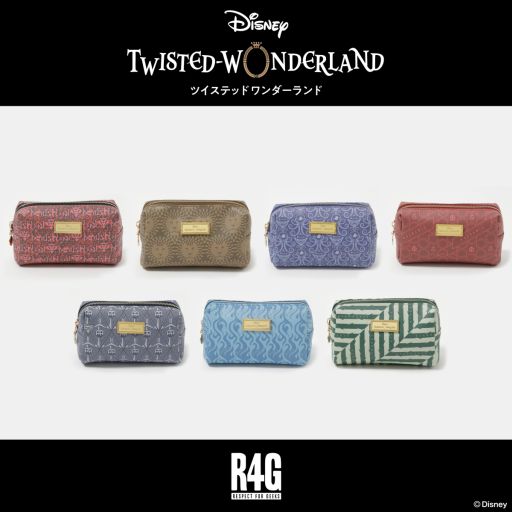 画像ギャラリー No.001のサムネイル画像 / 「ディズニー ツイステッドワンダーランド」の各寮をイメージしたポーチが発売中。通販サイトでは2月15日から取り扱い予定