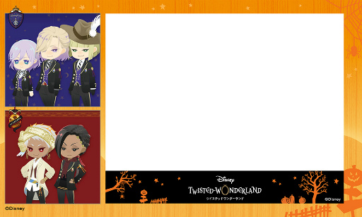 画像ギャラリー No.004のサムネイル画像 / プリ機“EMMYCHUU”に「ツイステ」の季節限定デザインのシールふちと撮影フレームが登場