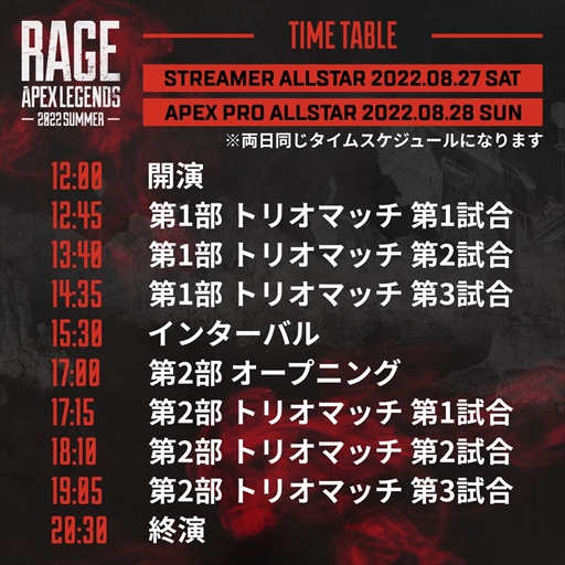 画像ギャラリー No.011のサムネイル画像 / 「RAGE Apex Legends 2022 Summer」,Day1&Day2のチーム組み合わせを発表
