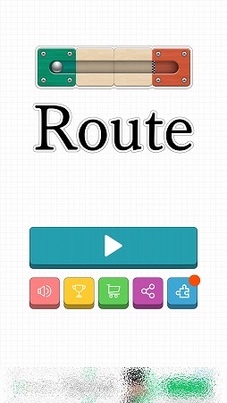 画像ギャラリー No.001のサムネイル画像 / パネルを入れ替えてコースを完成させよう。パズルゲーム「Route」を紹介する「(ほぼ)日刊スマホゲーム通信」第1937回