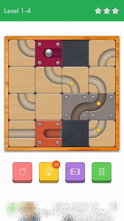 画像ギャラリー No.003のサムネイル画像 / パネルを入れ替えてコースを完成させよう。パズルゲーム「Route」を紹介する「(ほぼ)日刊スマホゲーム通信」第1937回