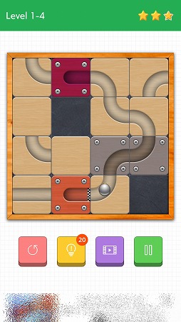 画像ギャラリー No.004のサムネイル画像 / パネルを入れ替えてコースを完成させよう。パズルゲーム「Route」を紹介する「(ほぼ)日刊スマホゲーム通信」第1937回
