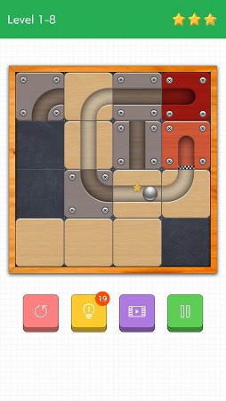 画像ギャラリー No.005のサムネイル画像 / パネルを入れ替えてコースを完成させよう。パズルゲーム「Route」を紹介する「(ほぼ)日刊スマホゲーム通信」第1937回